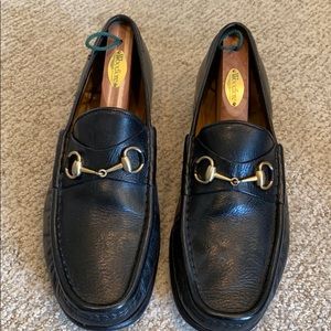 Men’s Gucci Loafer size 10.5 Black w/Gold Horsebit